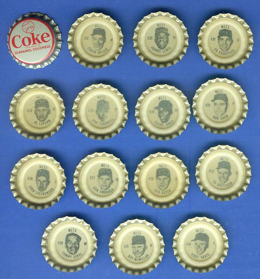 1967 Coke Cap #V21 Ed Kranepool (Mets) Baseball cards value