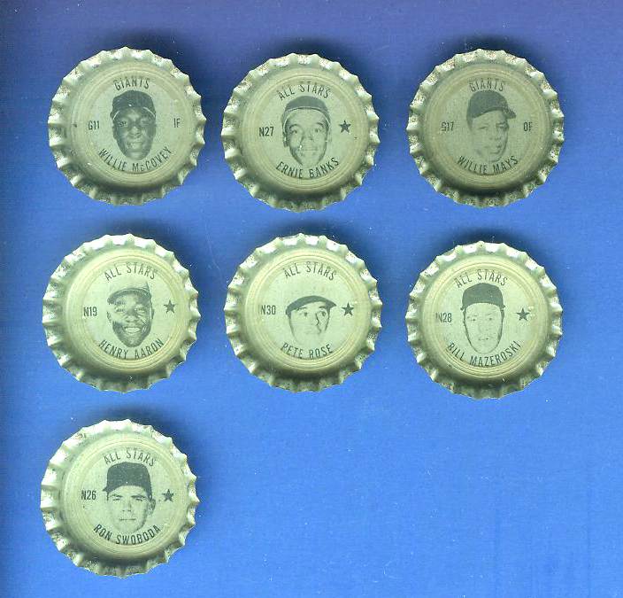 1967 Coke Cap #N30 Pete Rose All-Stars (Reds) Baseball cards value