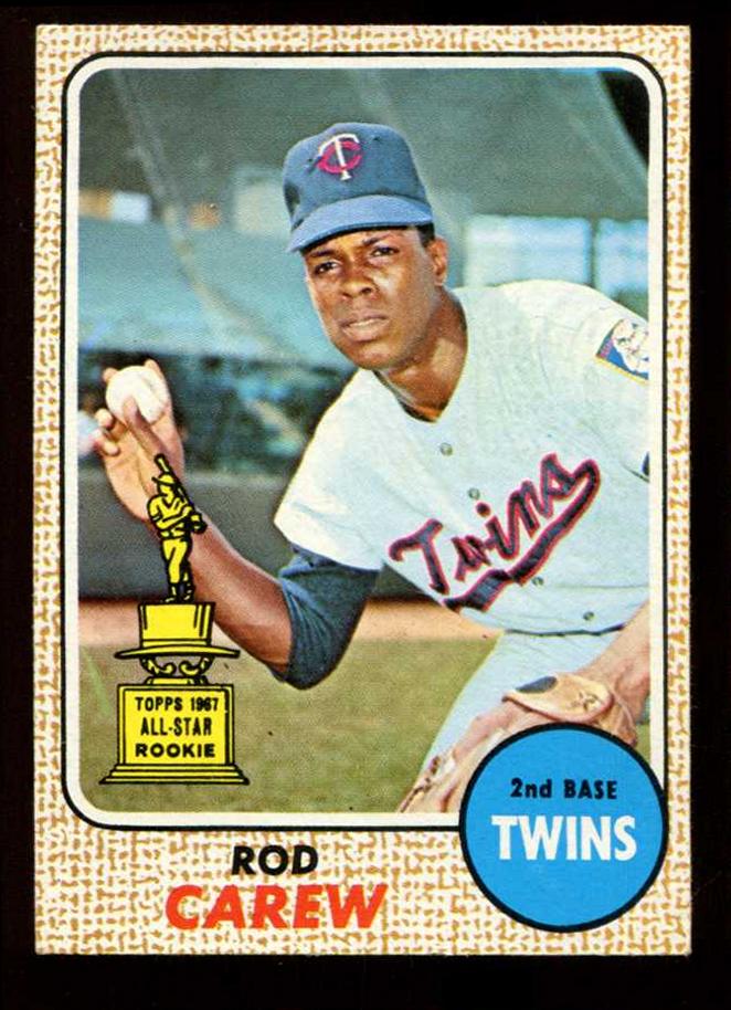 1968 Topps # 80 Rod Carew [#a] (Twins) Baseball cards value