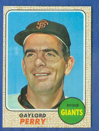 1968 Topps # 85 Gaylord Perry [#d] (Giants) Baseball cards value