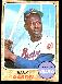 1968 Topps #110 Hank Aaron [#a] (Braves)