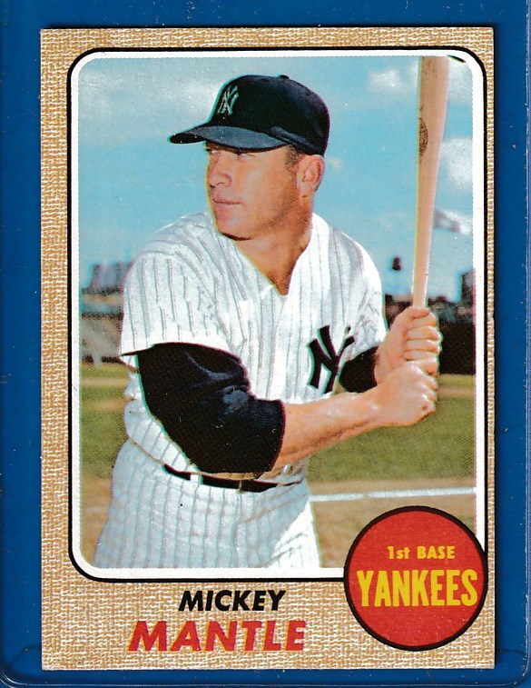1968 Topps #280 Mickey Mantle (Yankees) Baseball cards value