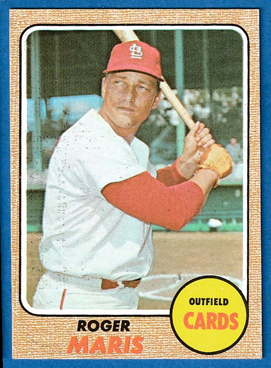 1968 Topps #330 Roger Maris (Cardinals) Baseball cards value