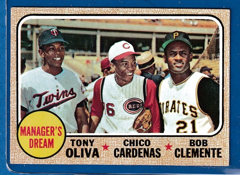 1968 Topps #480 'Manager's Dream' featuring Roberto Clemente [#b] Baseball cards value