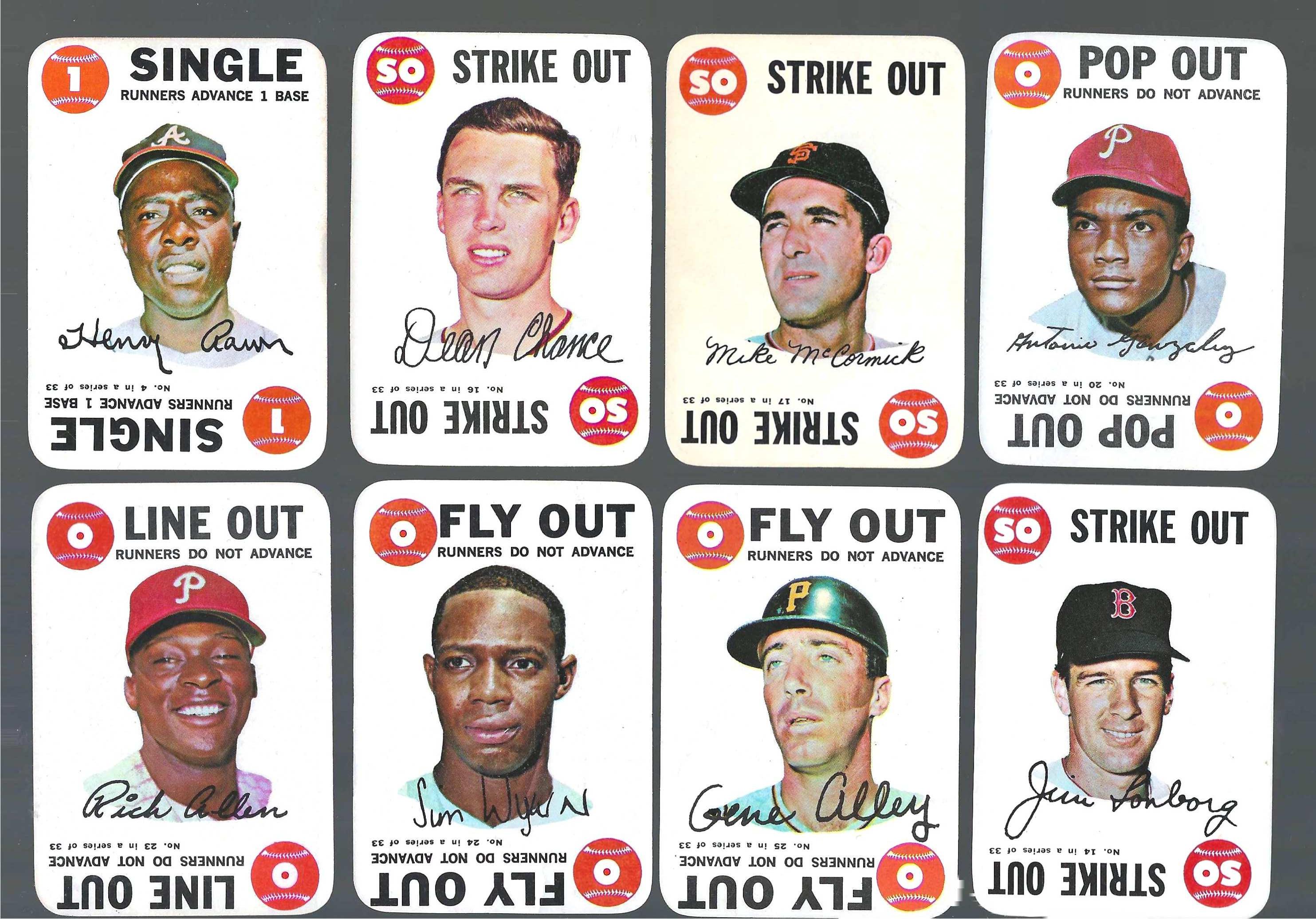 1968 Topps GAME  - Starter Set/Lot of (14/33) w/MAYS,AARON !!! Baseball cards value