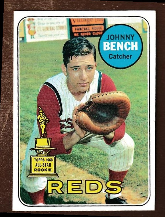 1969 Topps # 95 Johnny Bench (Reds) Baseball cards value