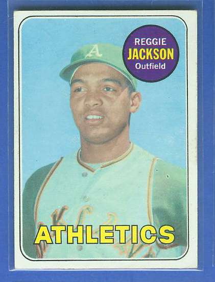 1969 Topps #260 Reggie Jackson ROOKIE (A's) Baseball cards value