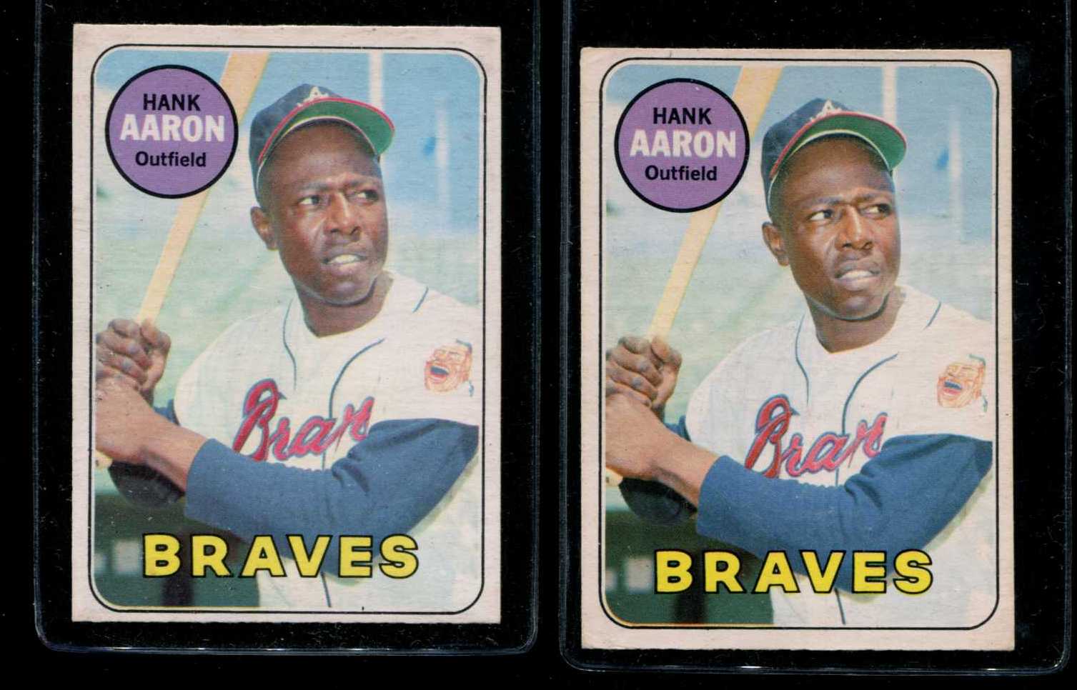 1969 O-Pee-Chee/OPC #100 Hank Aaron [#] (Braves) Baseball cards value