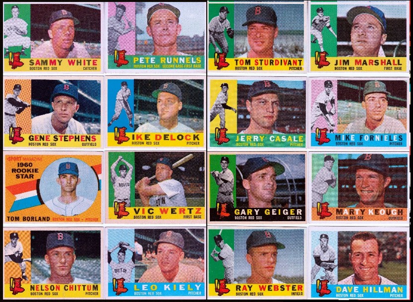 1960 Topps  - RED SOX Near Team Set/Lot (28/34 cards) Baseball cards value