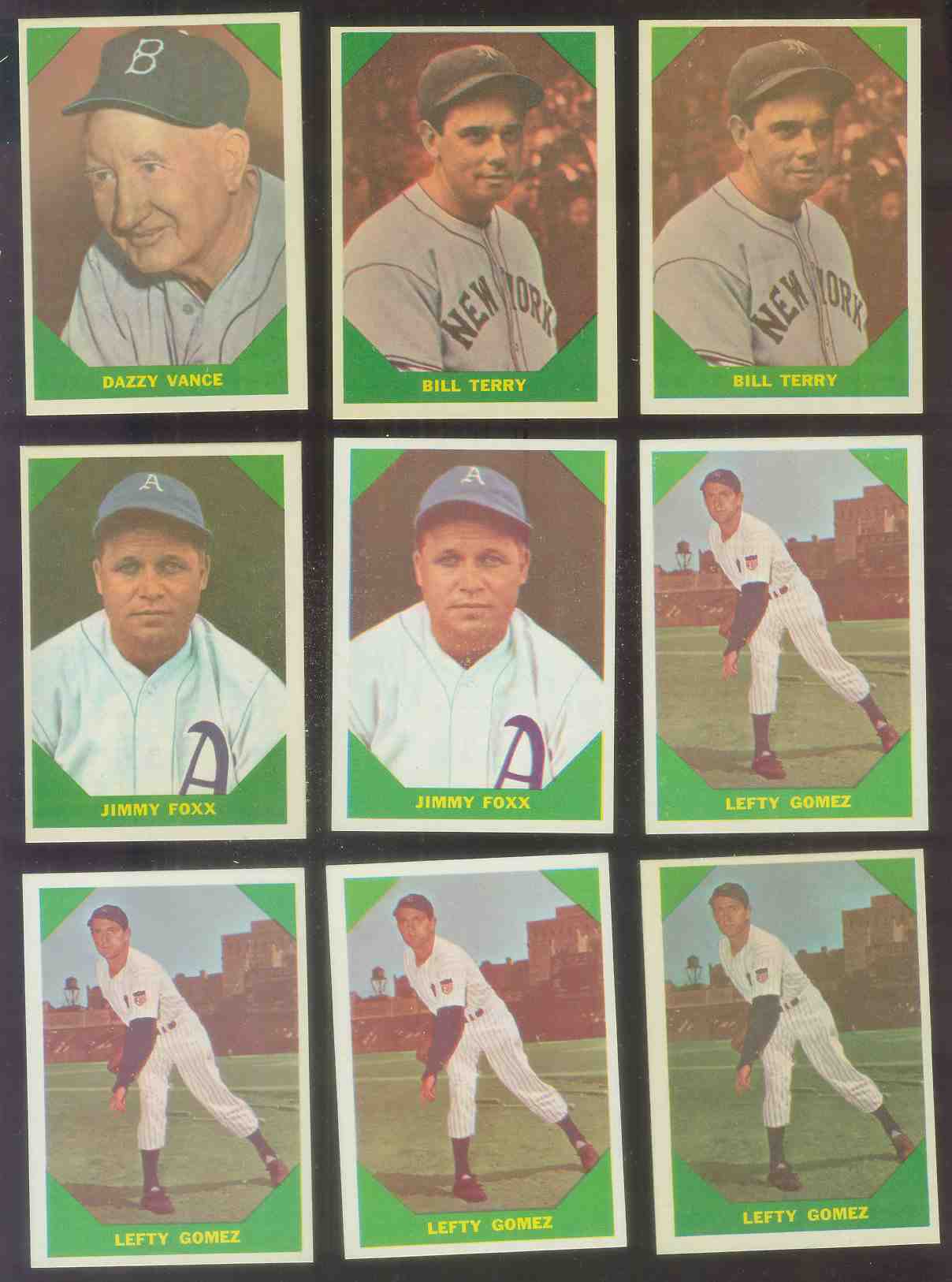 1960 Fleer # 53 Jimmie Foxx (Philadelphia A's) Baseball cards value