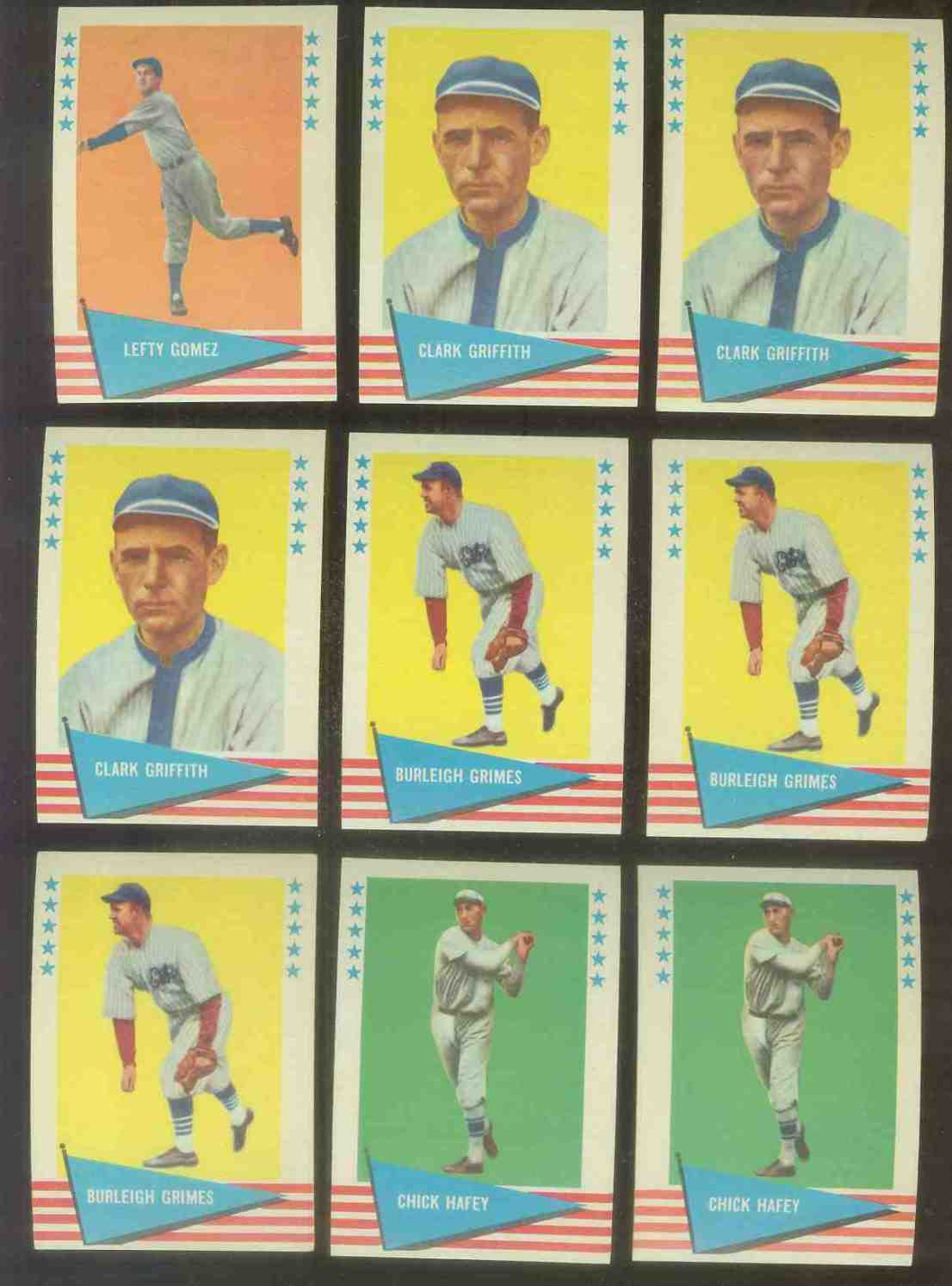 1961 Fleer # 36 Clark Griffith Baseball cards value