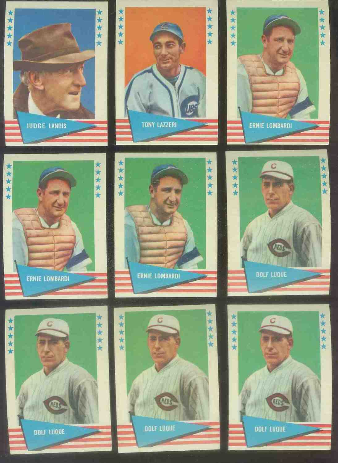 1961 Fleer # 56 Dolf Luque (Reds) Baseball cards value