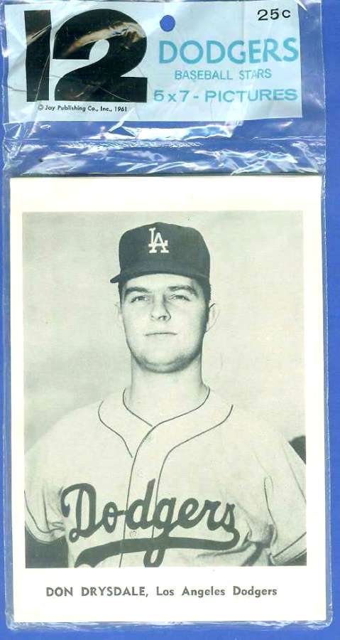 1961 DODGERS Jay Publishing Photos TEAM SET (12 photos) Baseball cards value