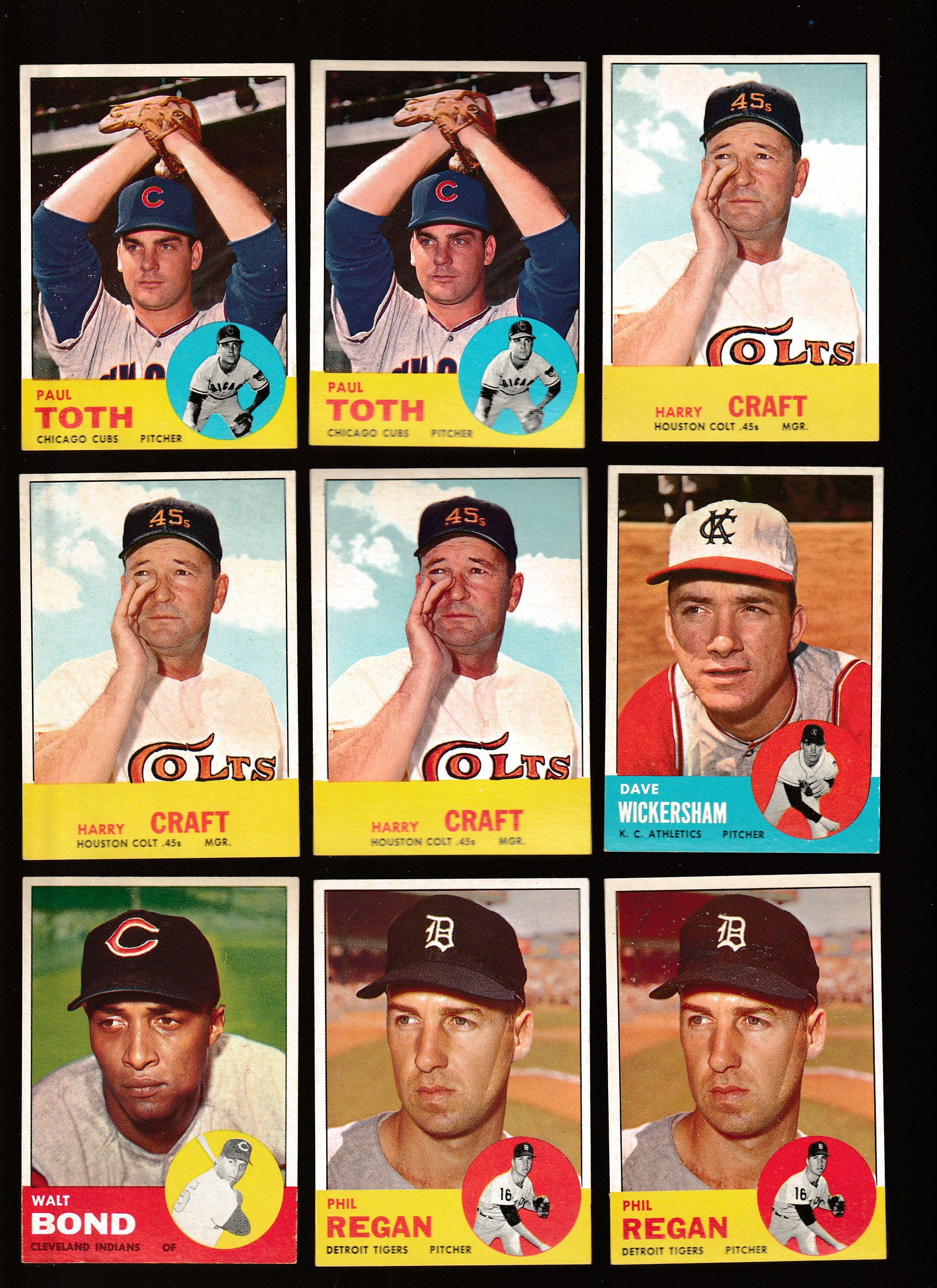 1963 Topps #489 Paul Toth SCARCEST MID SERIES (Cubs) Baseball cards value