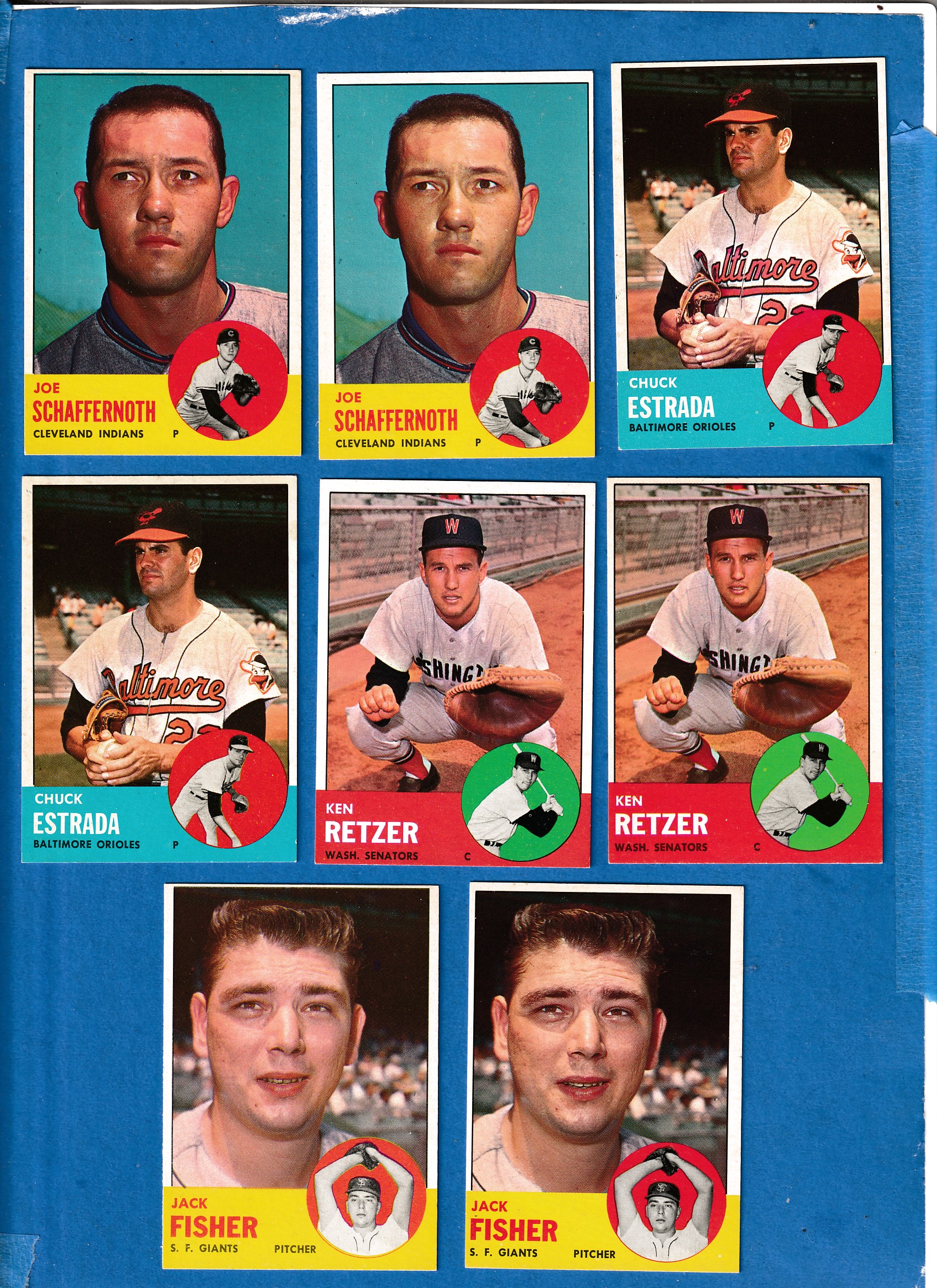 1963 Topps #463 Joe Schaffernoth SCARCEST MID SERIES (Indians) Baseball cards value