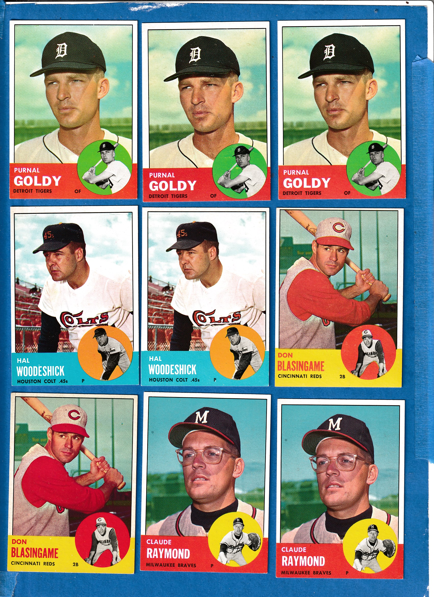 1963 Topps #516 Prunal Goldy SCARCEST MID SERIES (Tigers) Baseball cards value