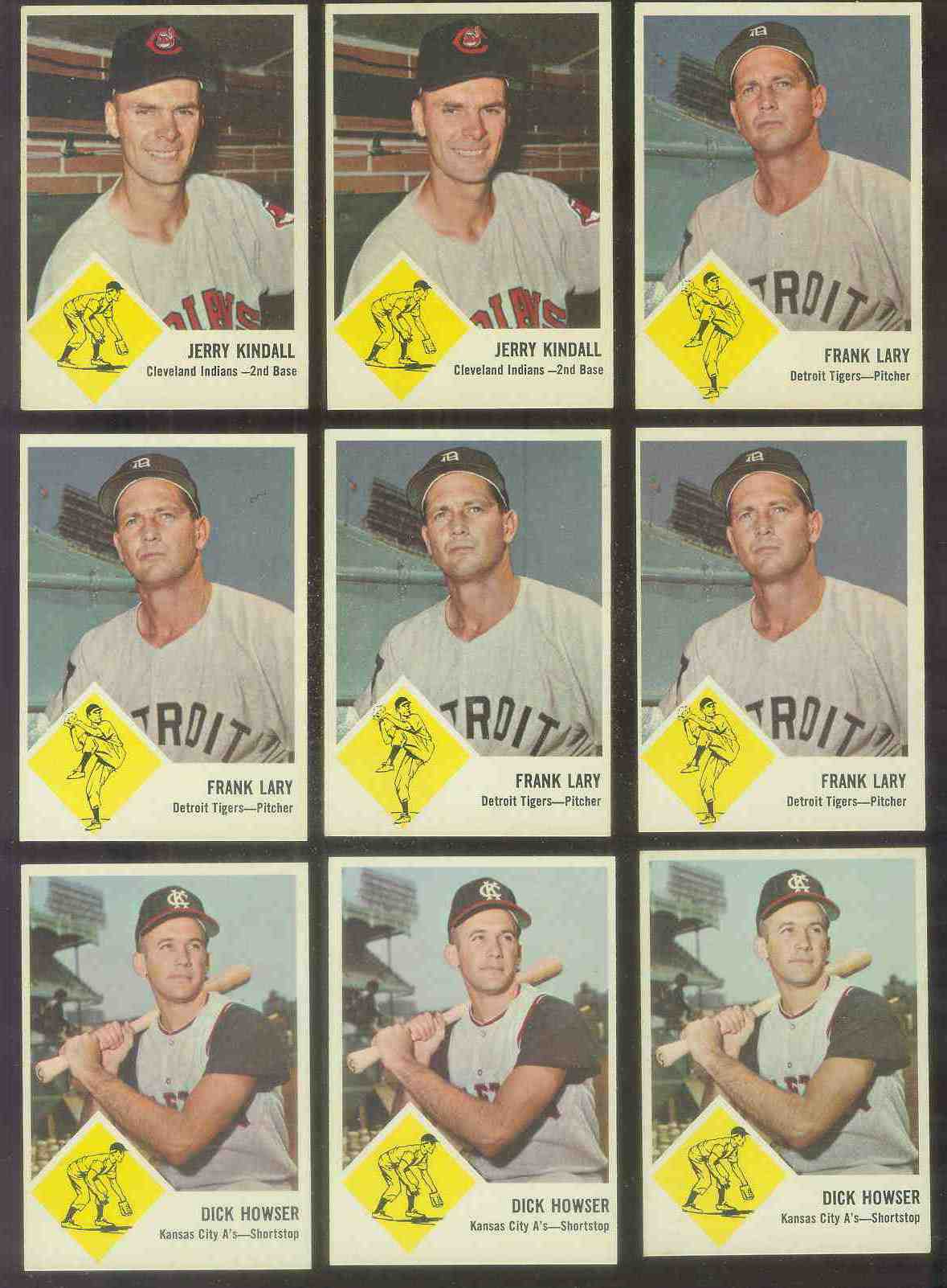 1963 Fleer #13 Jerry Kindall (Indians) Baseball cards value