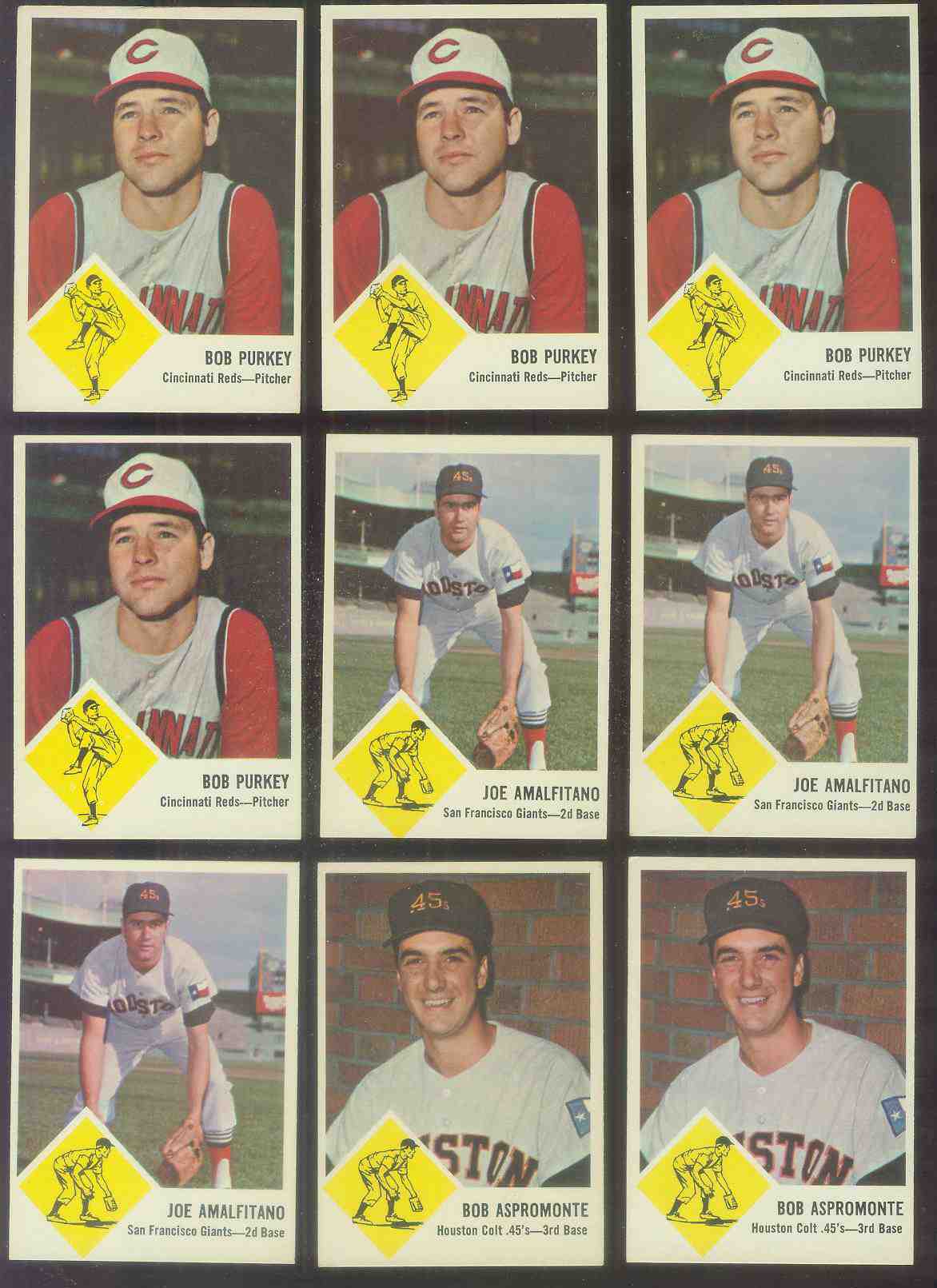 1963 Fleer #37 Bob Aspromonte (Colt 45's/Astros) Baseball cards value