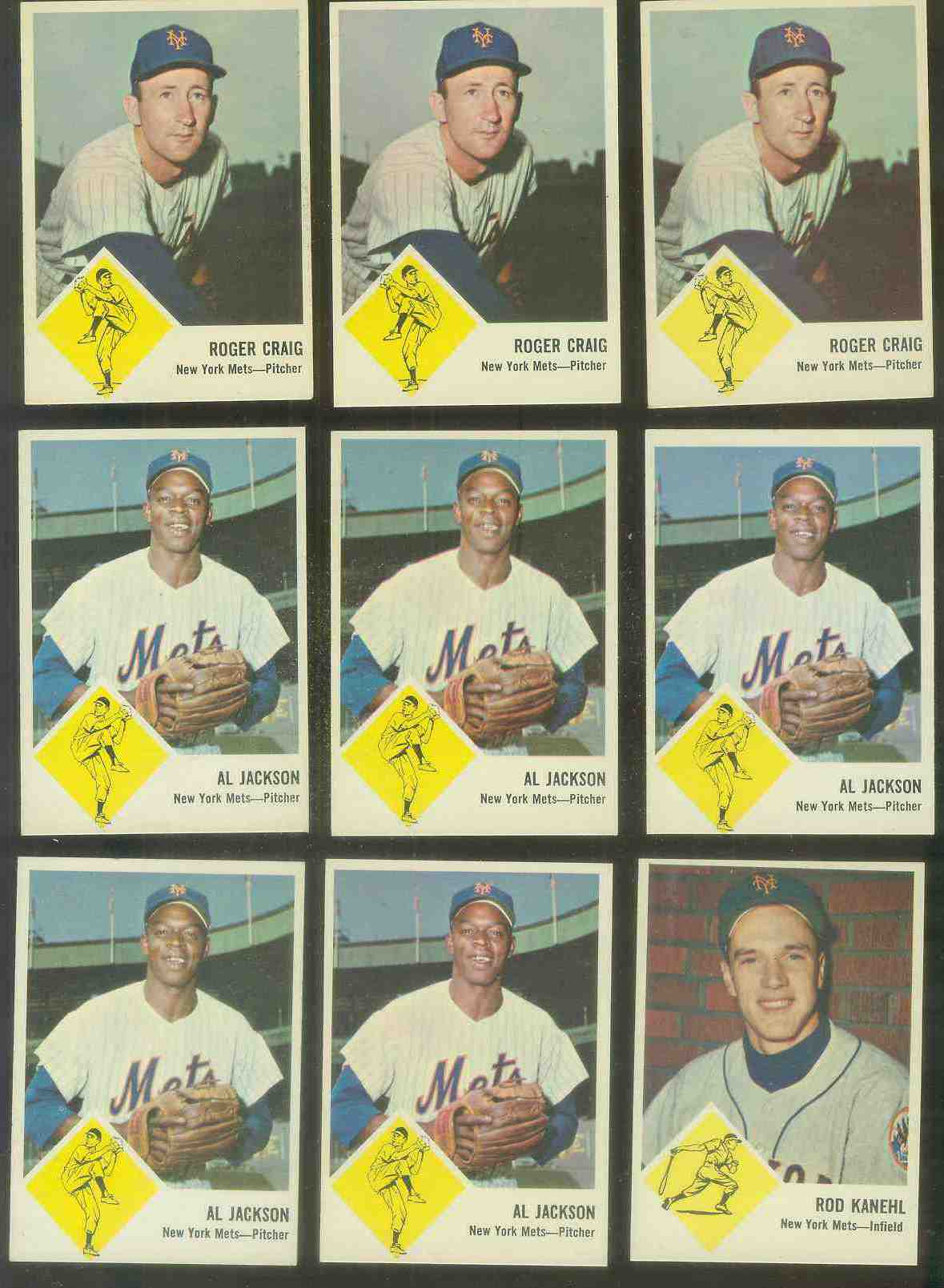 1963 Fleer #49 Rod Kanehl (Mets) Baseball cards value