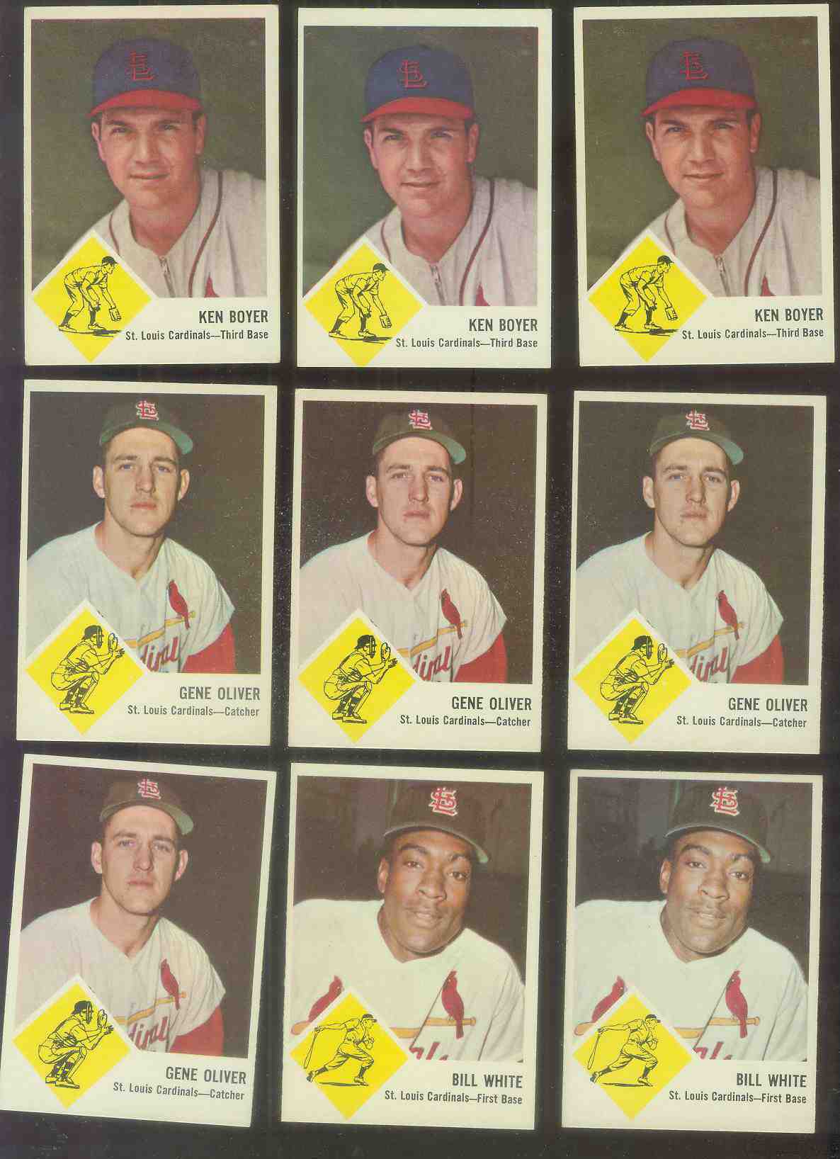 1963 Fleer #60 Ken Boyer (Cardinals) Baseball cards value