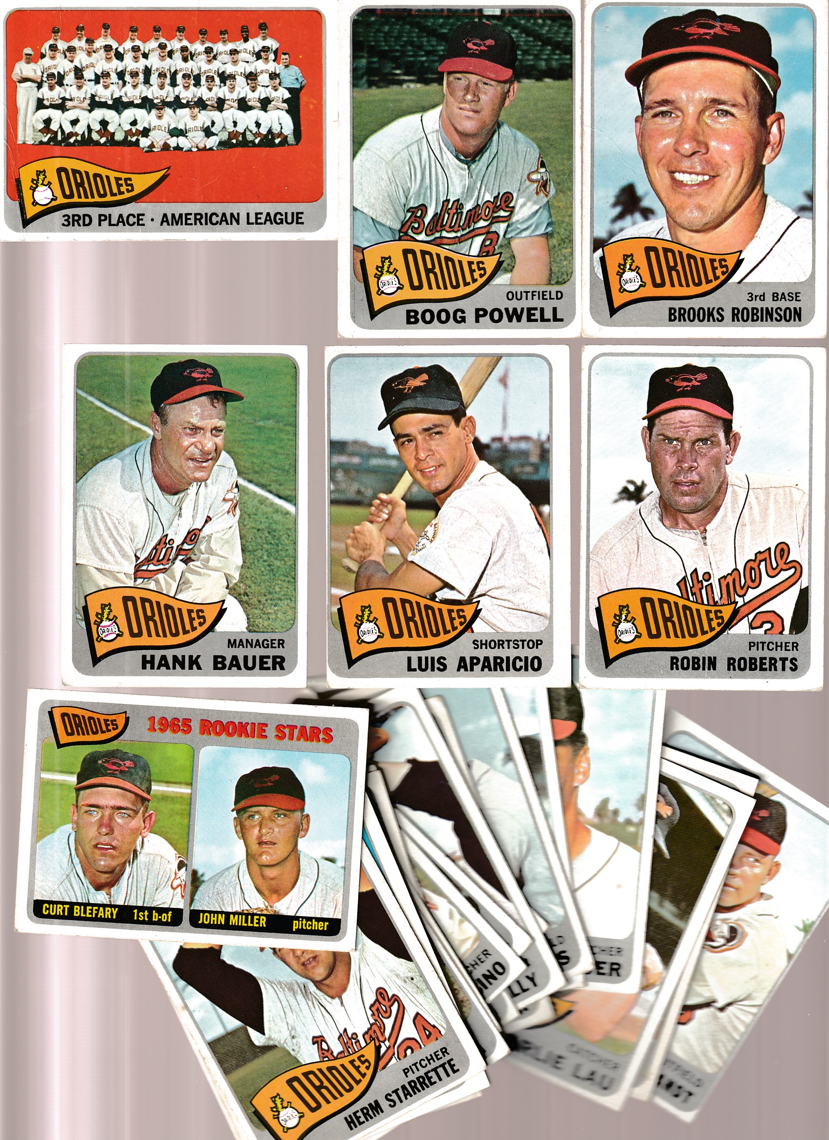 1965 Topps  - ORIOLES Near COMPLETE TEAM SET (27/29) Baseball cards value