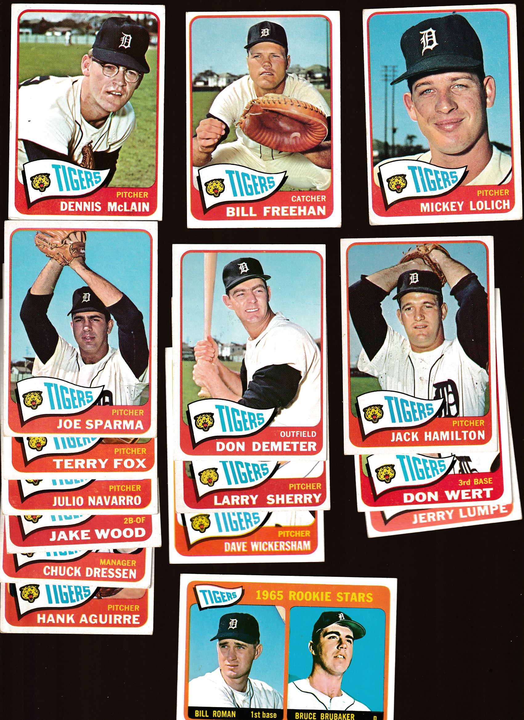 1965 Topps  - TIGERS Starter Team Set (16/31) Baseball cards value