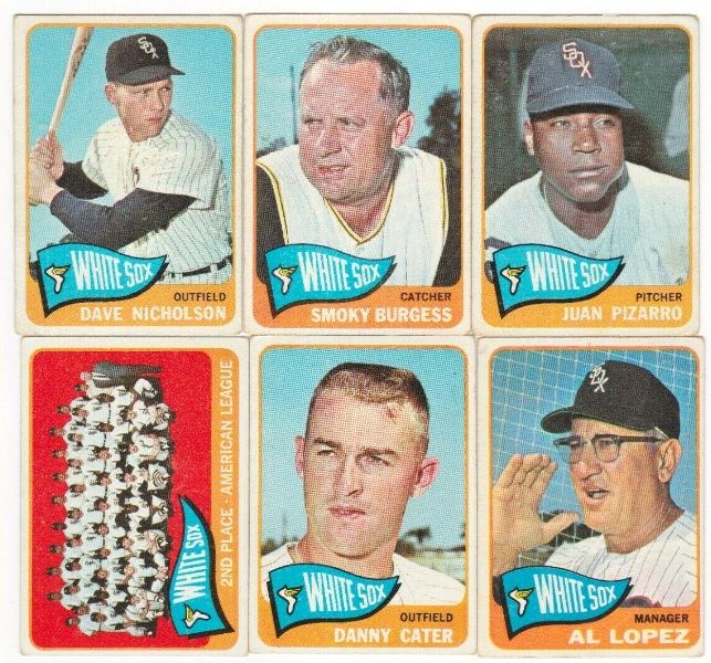 1965 Topps  - WHITE SOX Near Complete TEAM SET/Lot (24/28) w/Team card Baseball cards value