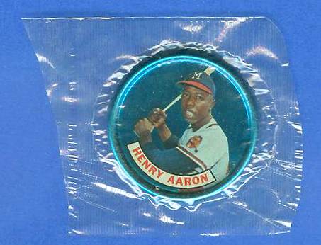 1965 Old London Coin - HANK AARON - SEALED in original CELLOPHANE !!! Baseball cards value