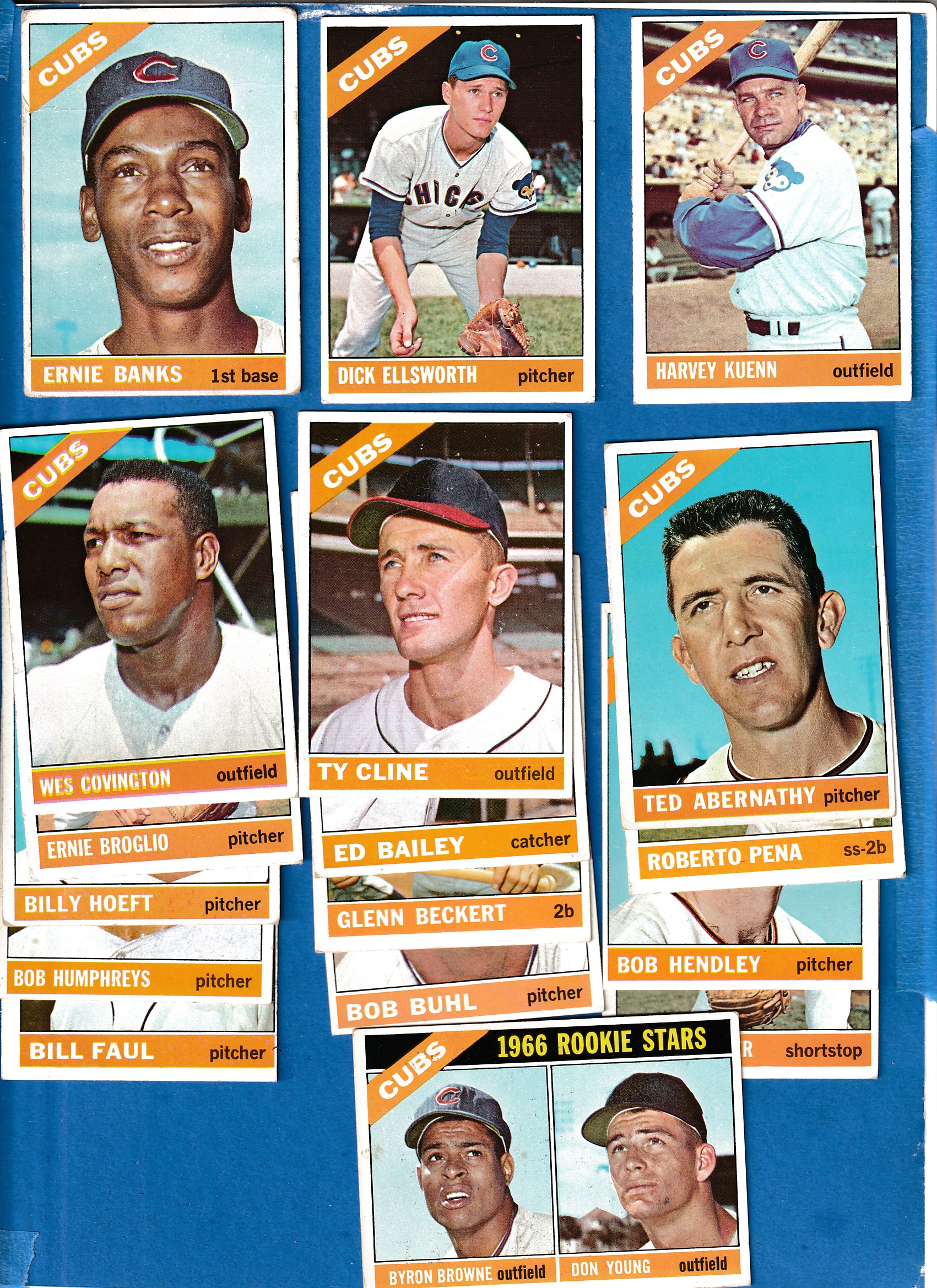 1966 Topps  - CUBS - Starter TEAM SET/Lot (18 cards) Baseball cards value