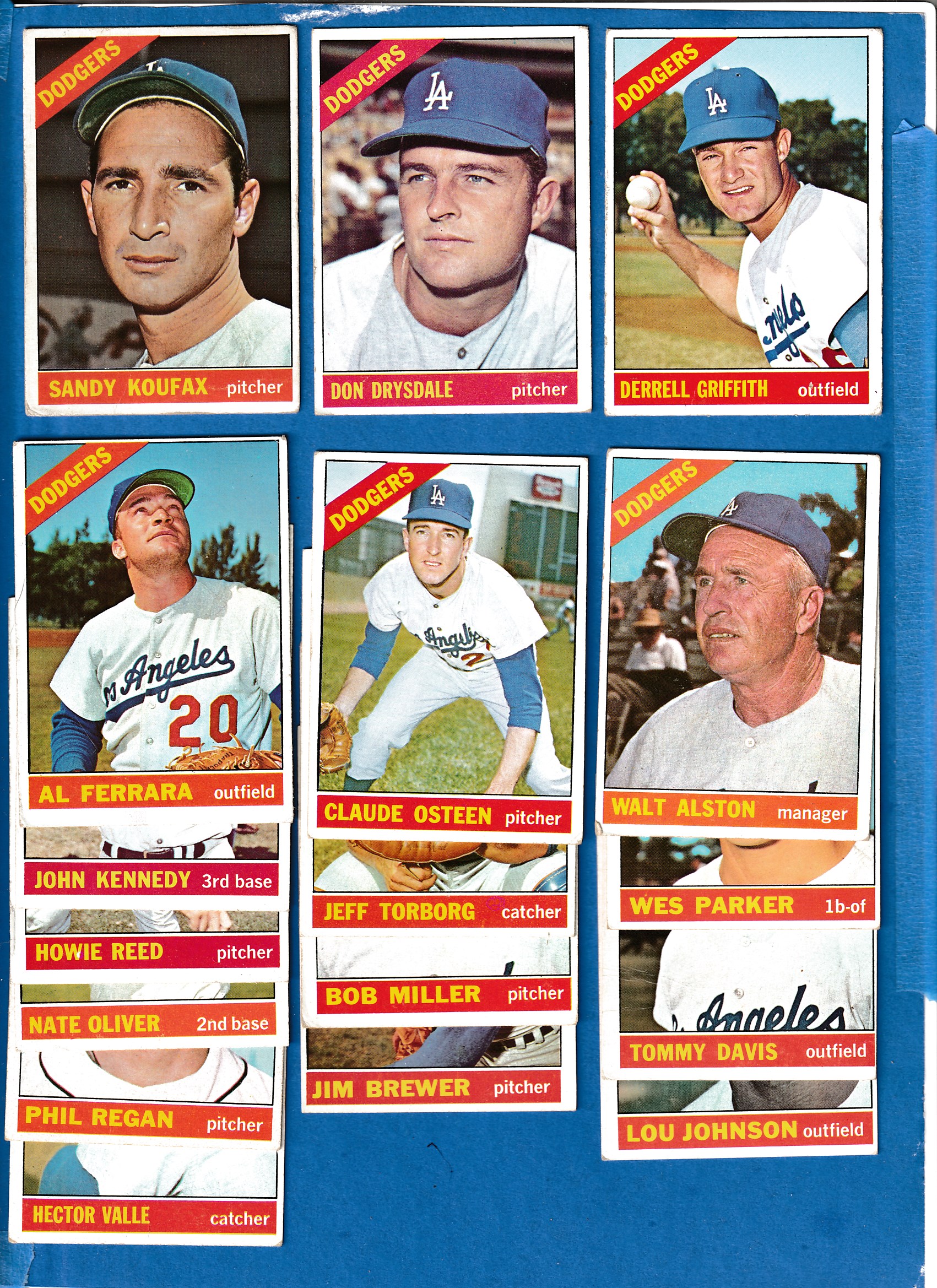 1966 Topps  - DODGERS - Starter TEAM SET/Lot (19/28 cards) Baseball cards value