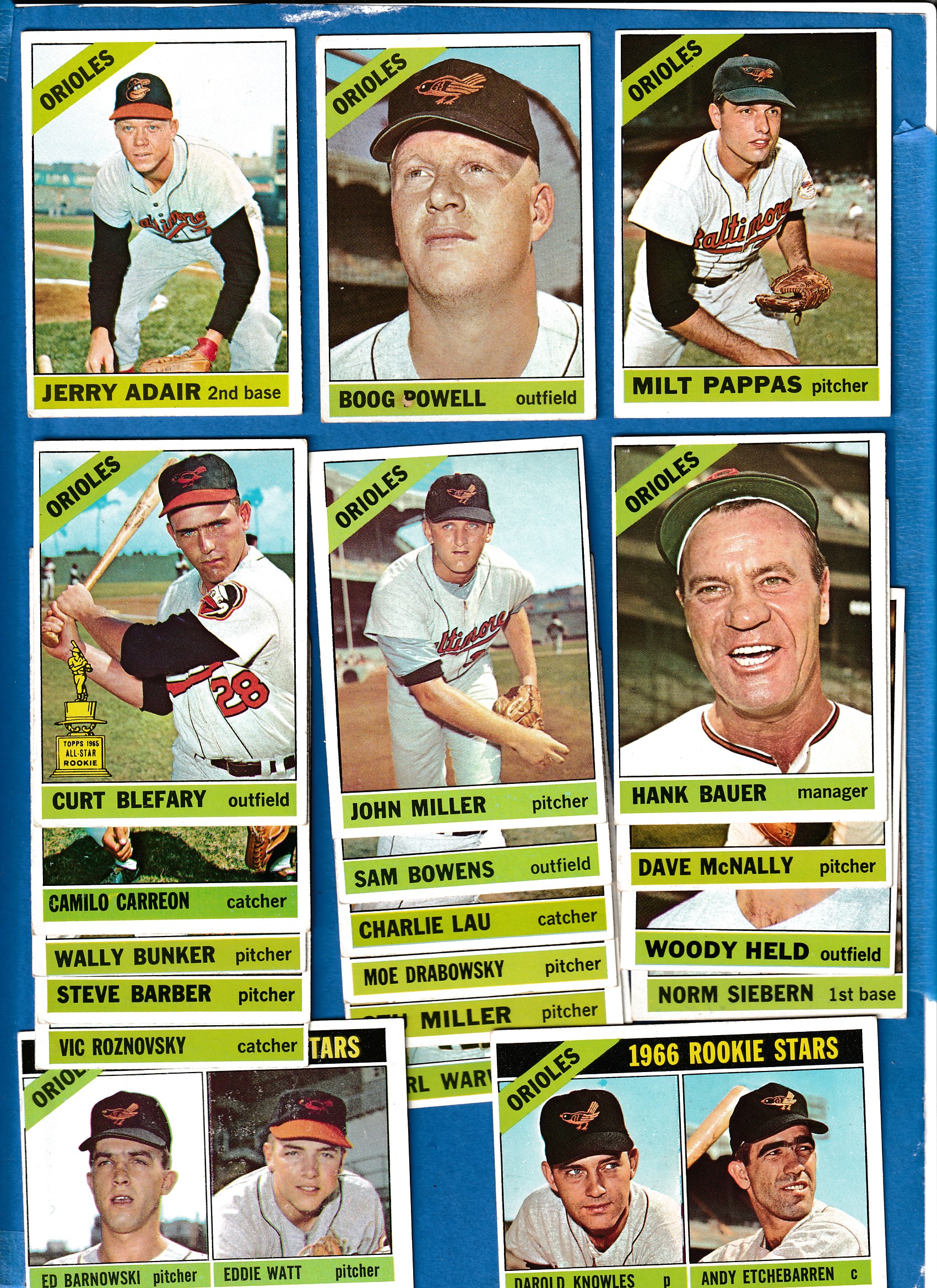 1966 Topps  - ORIOLES - Starter TEAM SET/Lot (19/29 cards) Baseball cards value