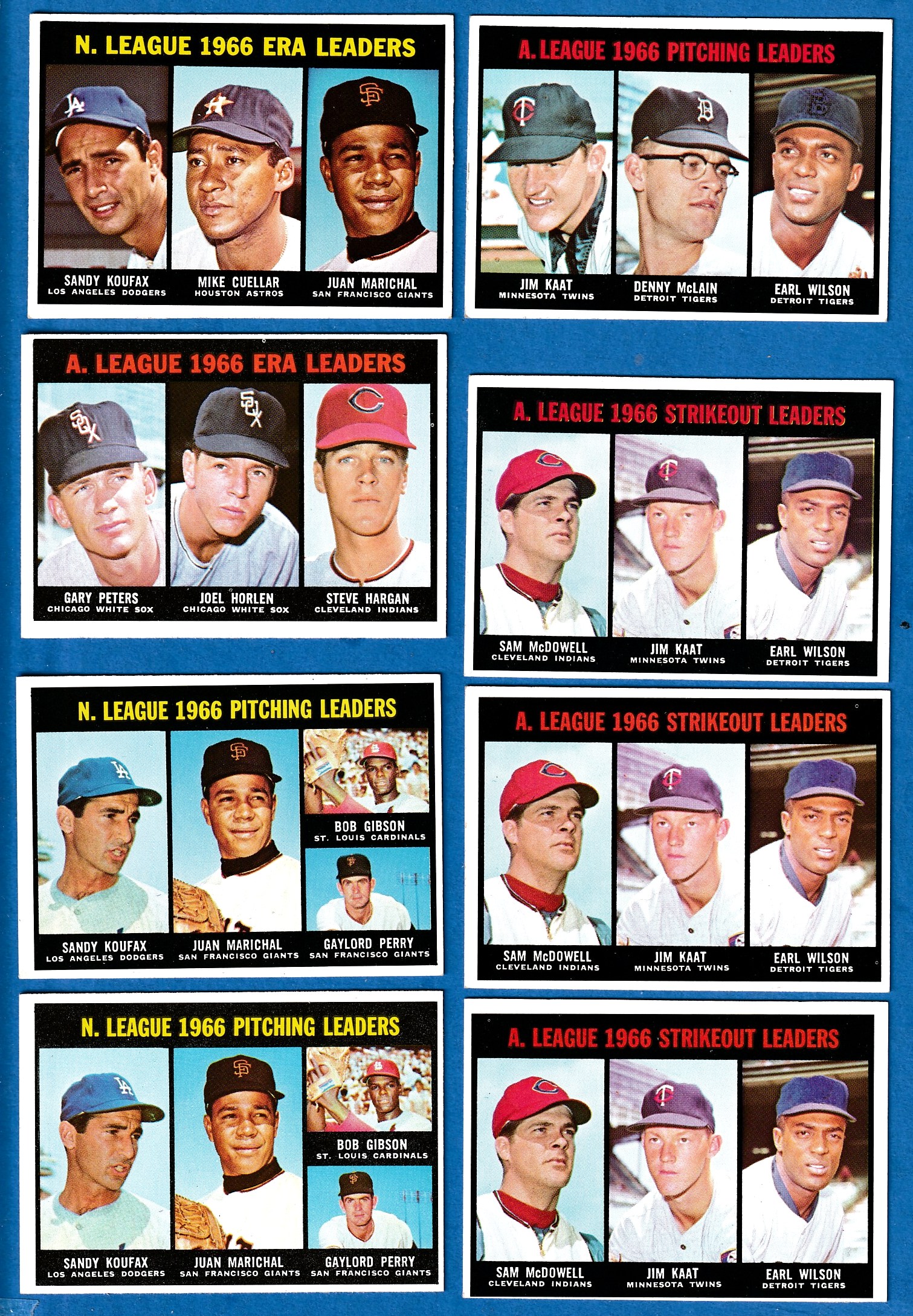 1967 Topps #236 N.L. Pitching Leaders (Bob Gibson, Sandy Koufax) Baseball cards value