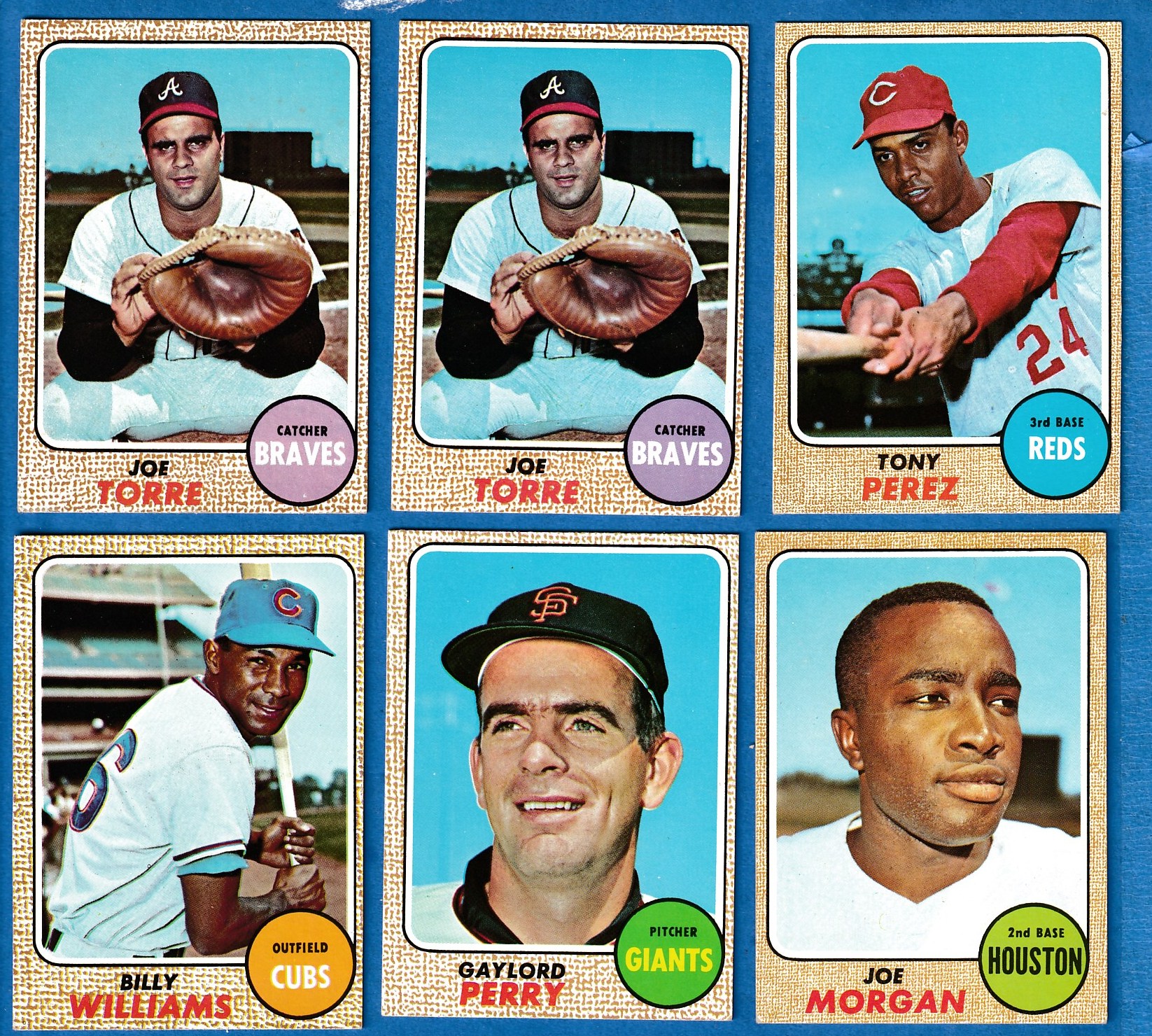 1968 Topps # 30 Joe Torre [#a] (Braves) Baseball cards value