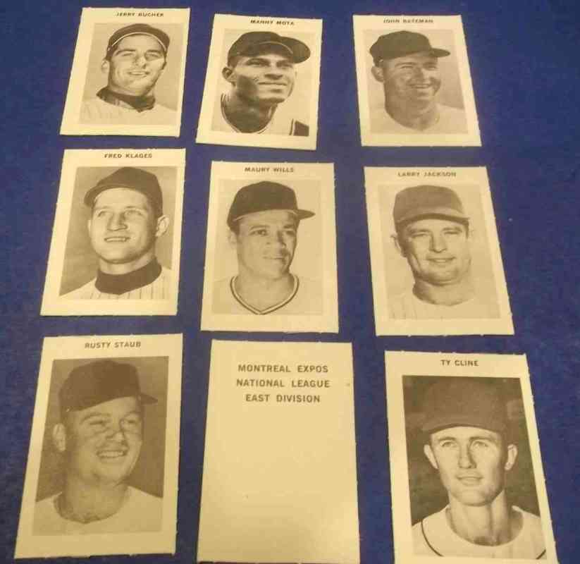 Expos (7) - 1969 Milton Bradley COMPLETE TEAM SET/LOT