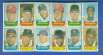 1969 Topps STAMP PANEL [h]- Rick Wise, ERNIE BANKS, ROBERTO CLEMENTE