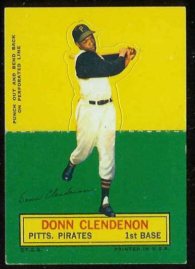 1964 Topps Stand-Ups/Standups - Donn Clendenon SHORT PRINT (Pirates) Baseball cards value