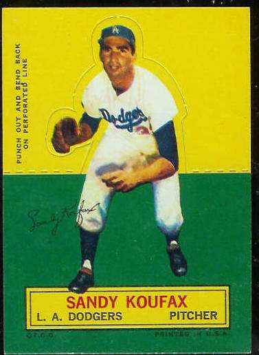 1964 Topps Stand-Ups/Standups - Sandy Koufax (Dodgers) Baseball cards value