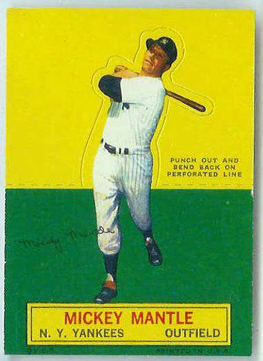 1964 Topps Stand-Ups/Standups - Mickey Mantle (Yankees) Baseball cards value