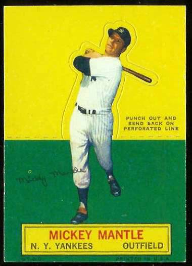 1964 Topps Stand-Ups/Standups - Mickey Mantle [#] (Yankees) Baseball cards value