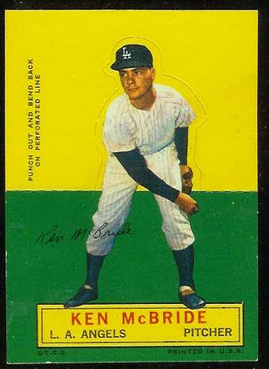 1964 Topps Stand-Ups/Standups - Ken McBride (Angels) Baseball cards value