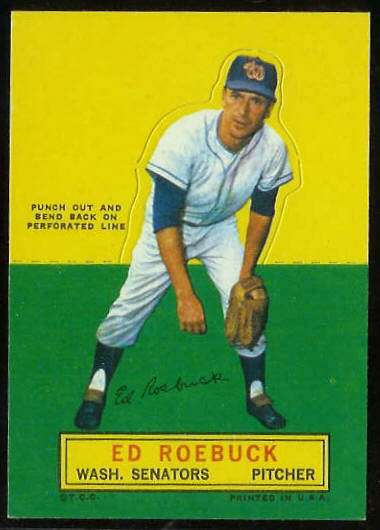 1964 Topps Stand-Ups/Standups - Ed Roebuck SHORT PRINT (Senators) Baseball cards value