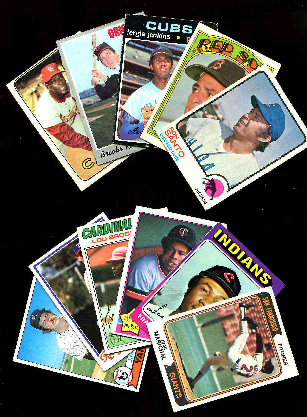  1969-1979 Collection (11) diff. HALL-OF-FAMERS [#f] - 1 from each year !! Baseball cards value
