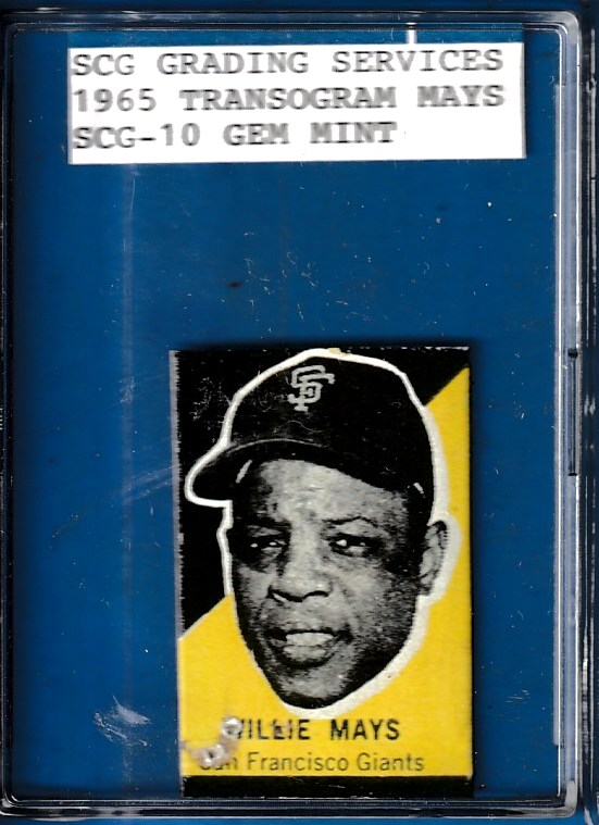 Willie Mays - 1965 Transogram [SCG-10 GEM MINT] - I'd say POOR !!! Baseball cards value