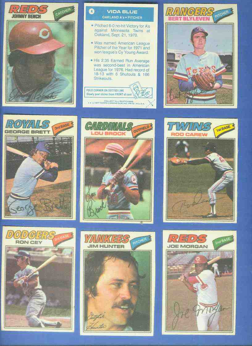 1977 Topps Cloth Stickers # 7 George Brett [* VAR:] (Royals) Baseball cards value