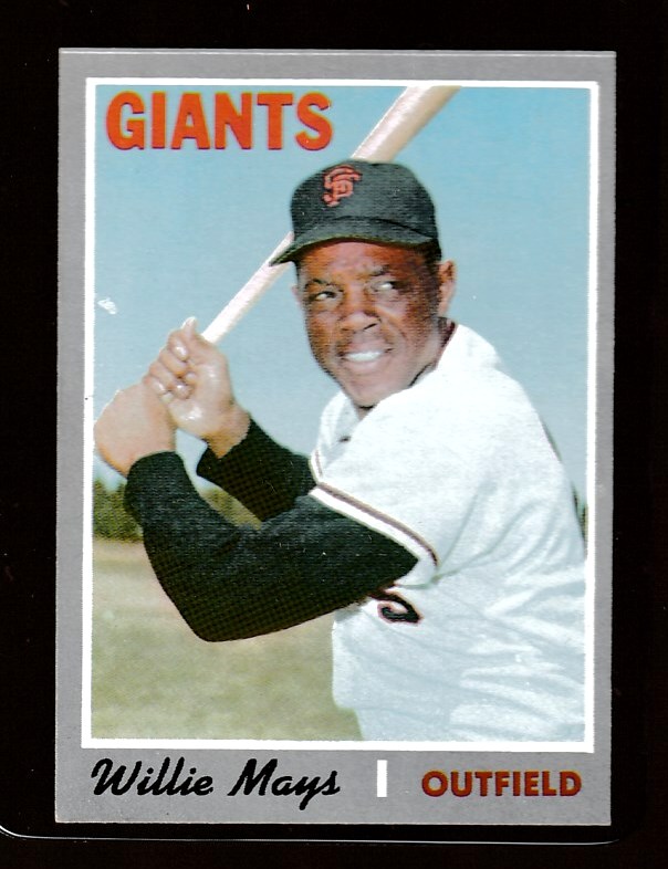 1970 Topps #600 Willie Mays (Giants) Baseball cards value