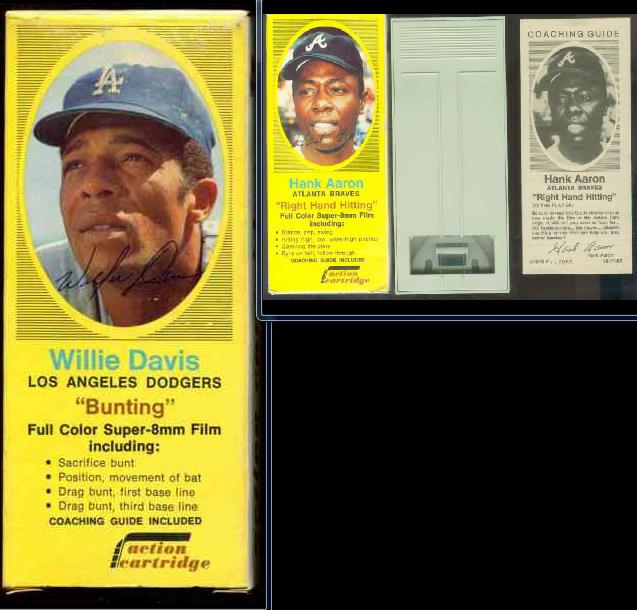 1970 Action Cartridge - Willie Davis COMPLETE BOX, FILM CARTRIDGE & Guide Baseball cards value