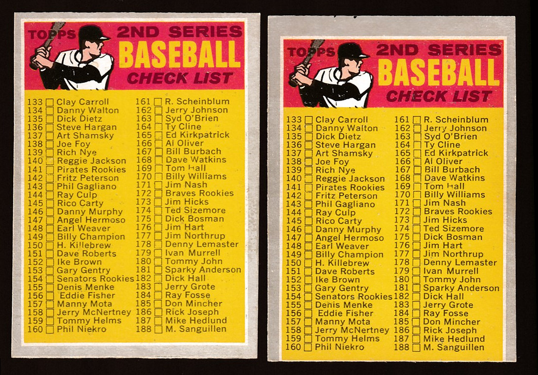 1970 O-Pee-Chee/OPC #128 Checklist #133-263 Baseball cards value
