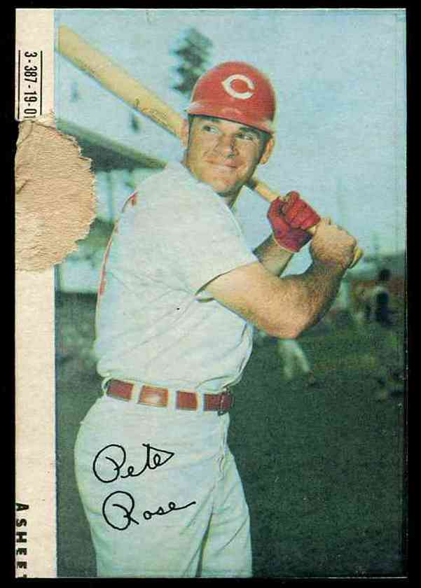 1970 Topps SUPER PROOF - Pete Rose w/sheet border [Blank-Back] (Reds) Baseball cards value