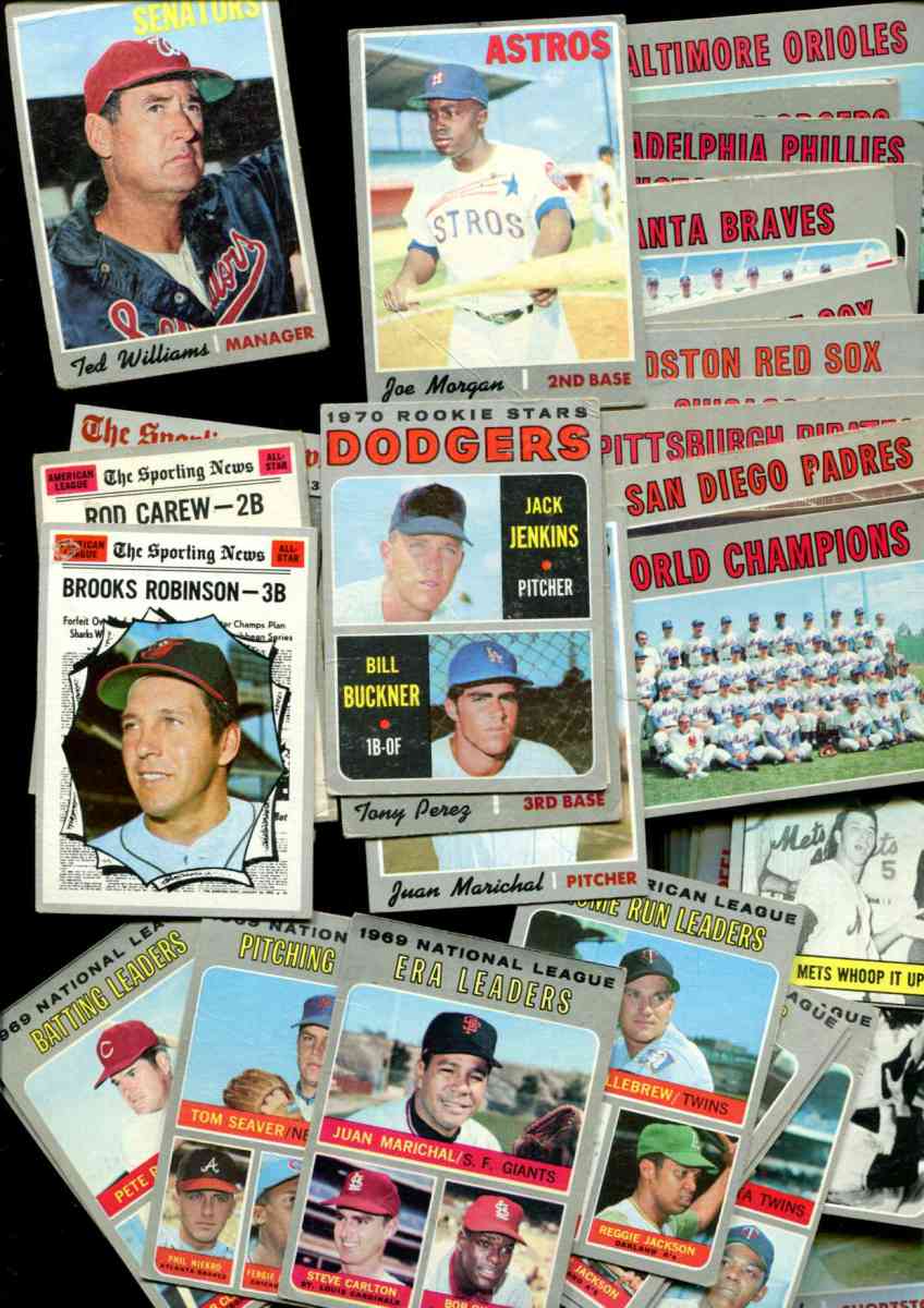  1970 Topps - Lot (650) assorted with dups Baseball cards value