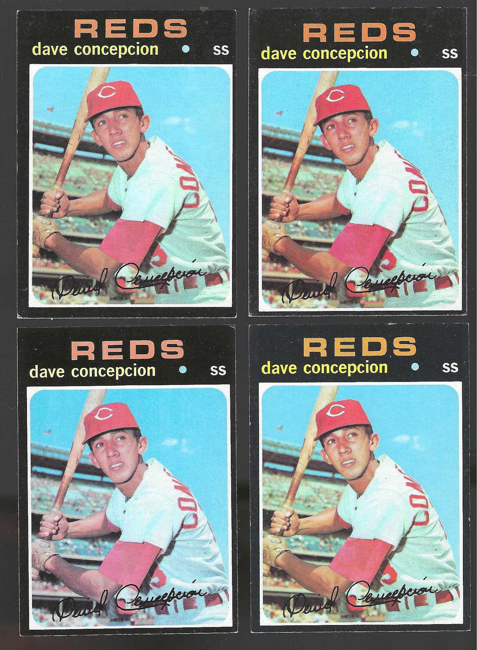 1971 Topps # 14 Dave Concepcion ROOKIE (Reds) Baseball cards value